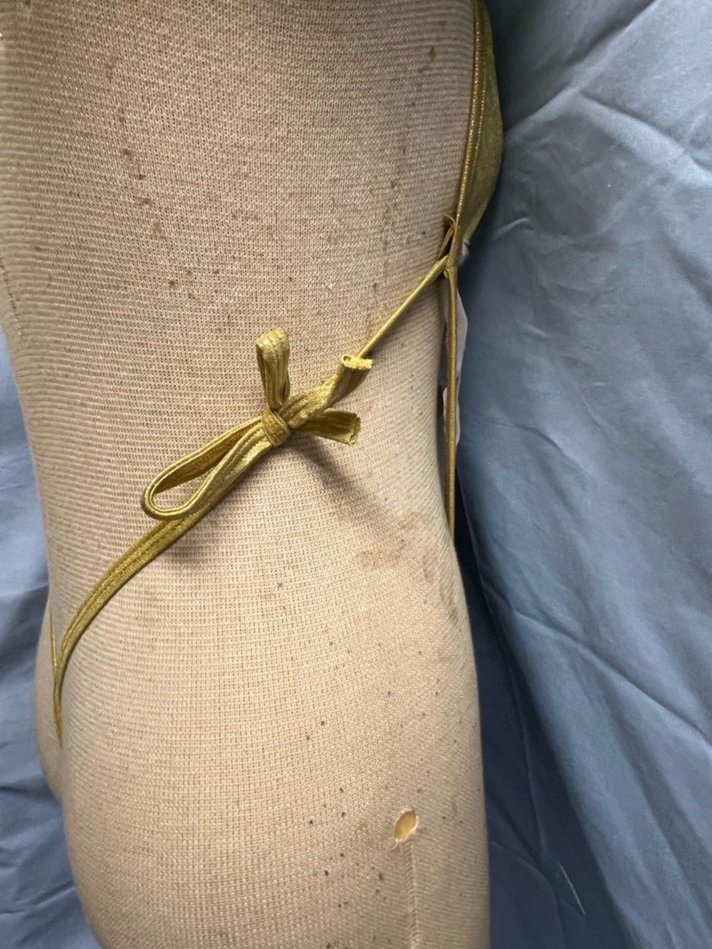 Gold Metallic Star Embroidered One-Piece - Picture 3 of 5